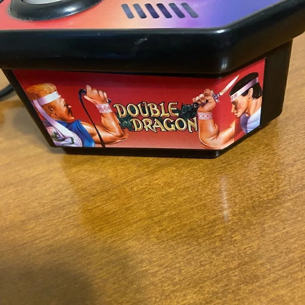 Handheld dbl dragon plug and play arcade game with joystick